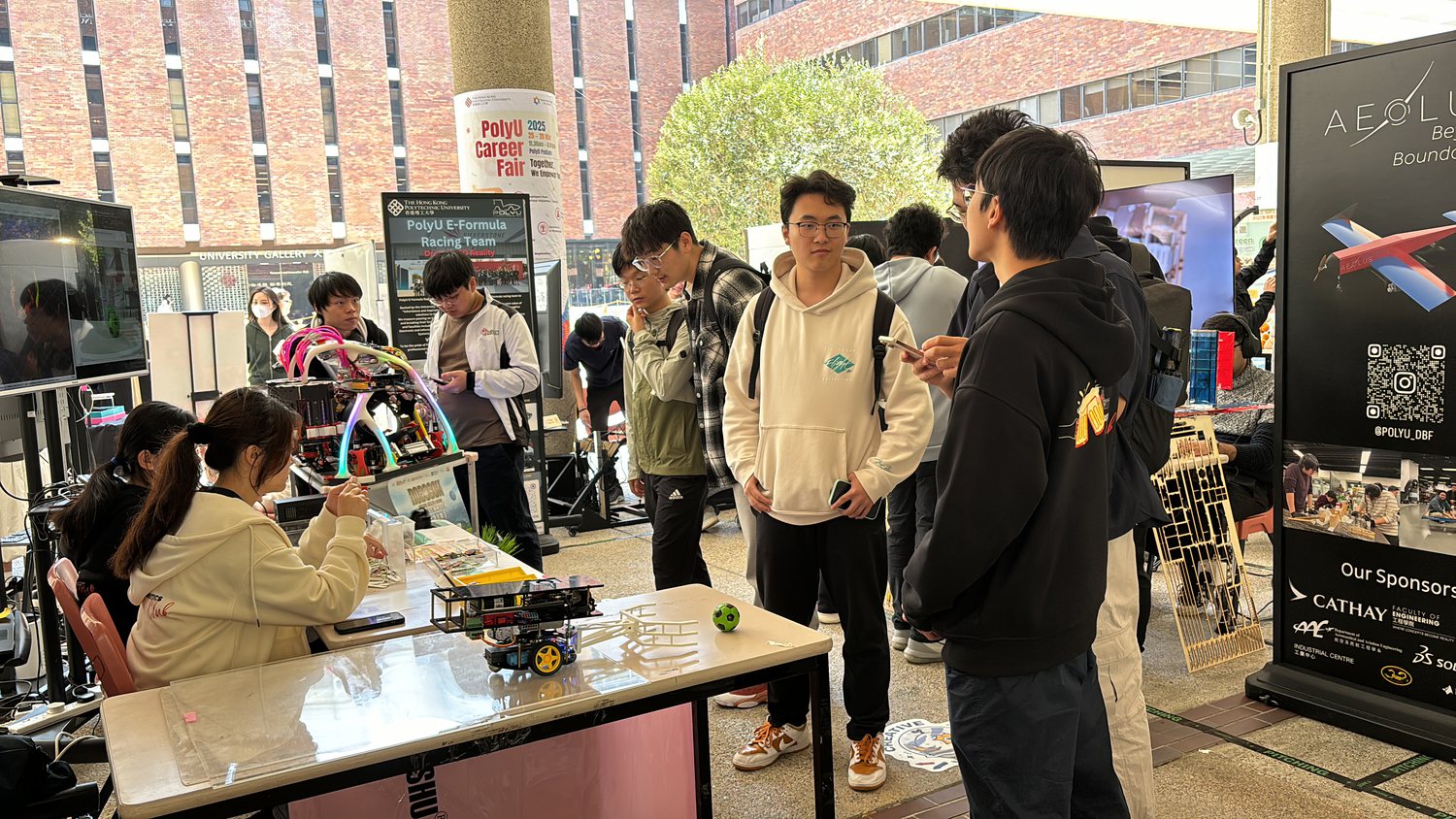 Club recruitment booth