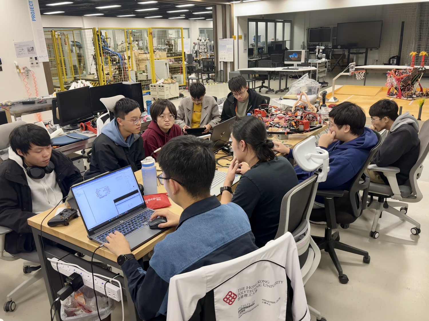 Previous club members working together